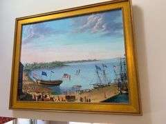 Launching of the Ship Fame Canvas (1802)