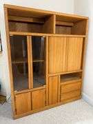 Solid Oak Entertainment Center