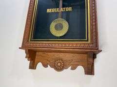Antique Sessions Regulator Wall Clock