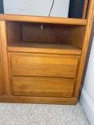 Solid Oak Entertainment Center