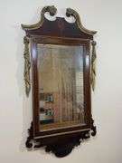 Antique Chippendale Style Mahogany Wall Mirror