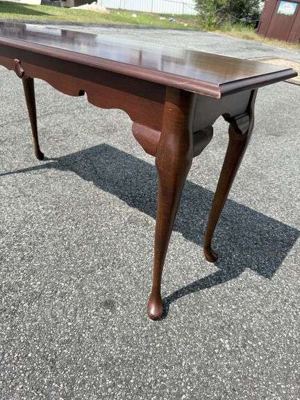 Dashing Mahogany Console Table - Legs for Days! image