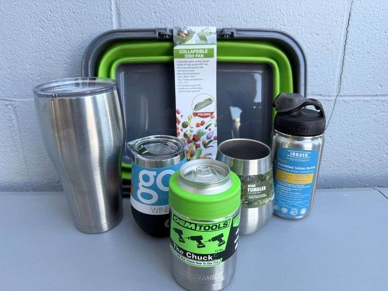 A Cornucopia of Culinary Companions: Tumblers, Dish Pan, and More!