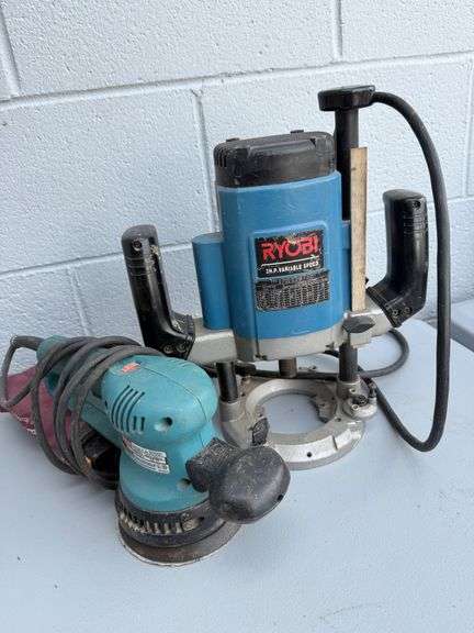 Ryobi Heavy Duty Router & Makita BO5021 Random Orbit Sander - Double the Woodworking Fun! image