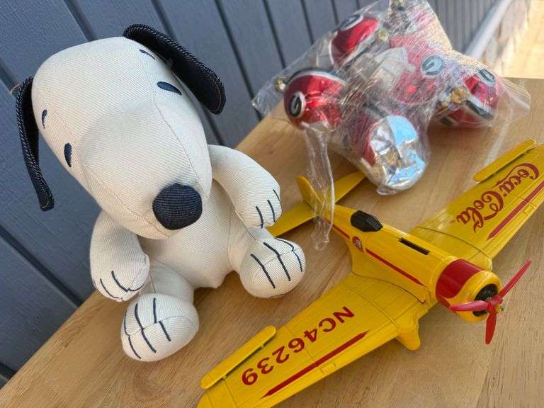 Coca-Cola Airplane, Snoopy, and UGA Ornament Collection image