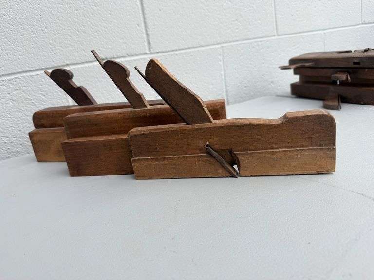 Bundle of Wooden Hand Planes - For the Woodworker or Collector image