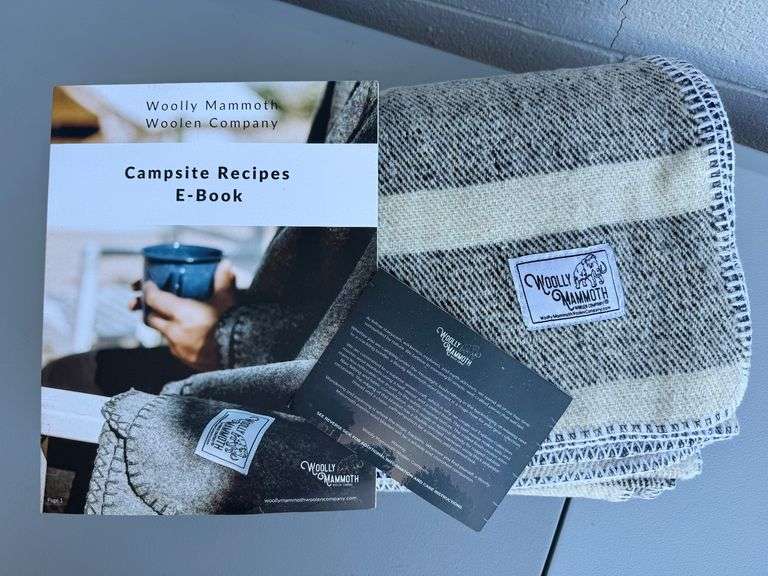 Woolly Mammoth Woolen Company Blanket with Recipe E-Book