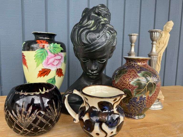 Bust, Vases & Pitcher - A Trio of Vessels Ready for a New Home image
