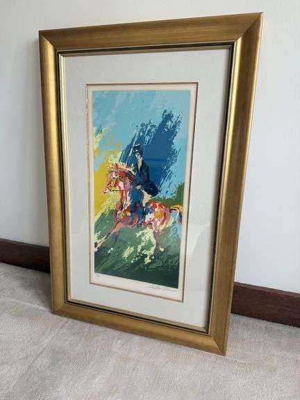 LeRoy Neiman Limited Edition Framed Print - Equestrian Theme image
