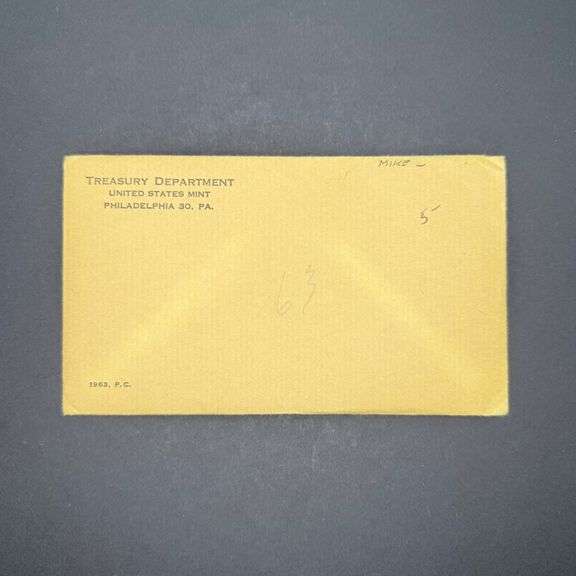 1963 U.S. Proof Set – Mint-Sealed Original Envelope image