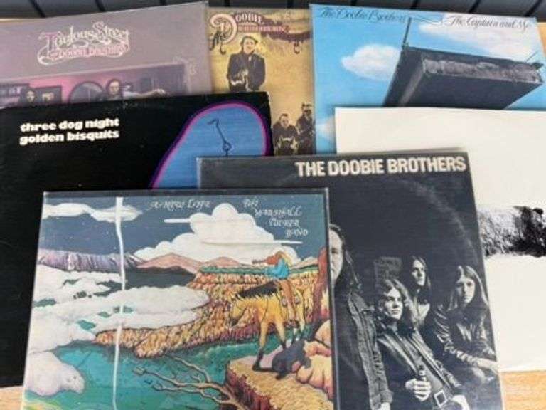 Lot of Assorted Vinyl Records - The Doobie Brothers, Three Dog Night, and More image