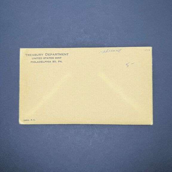 1963 U.S. Proof Set – Unopened Treasury Envelope image