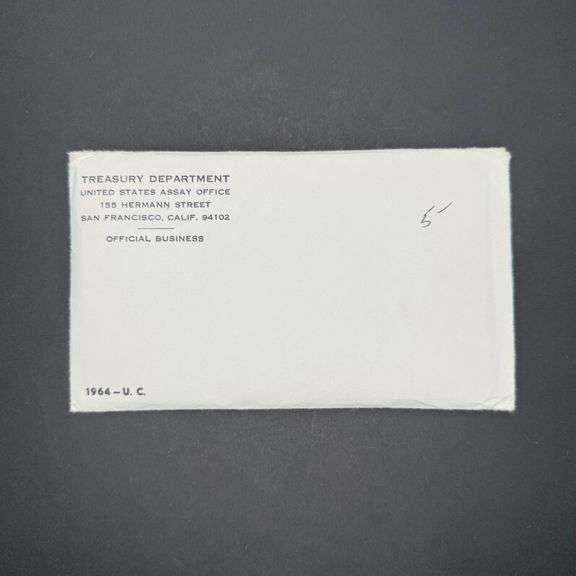 Unopened 1964 U.S. Proof Set – Original Mint-Sealed Envelope image