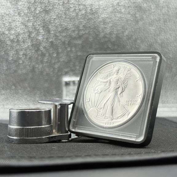 1989  1 Troy Ounce Encapsulated American Silver Eagle image