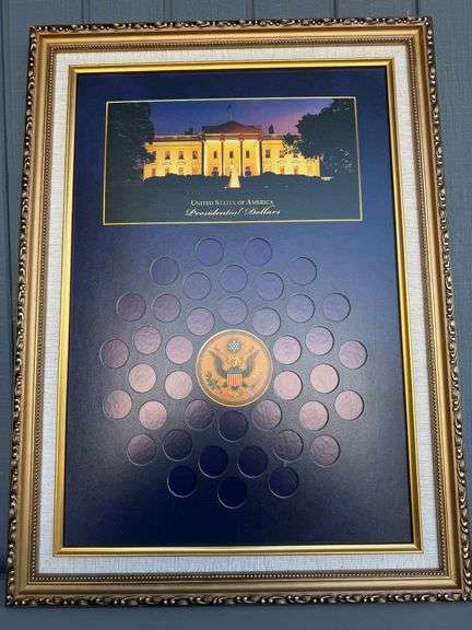 Presidential Dollar Series Framed Display Board image