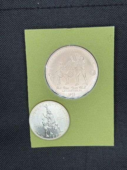 1973 Bicentennial Medallion & 1995 Olympic Commemorative Coin image
