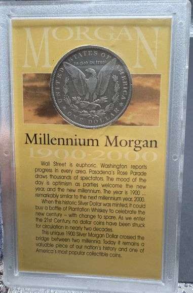 1900 Millennium Morgan Silver Dollar in Presentation Case image