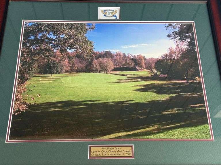 Framed Care for Cops Charity Golf Classic Print image
