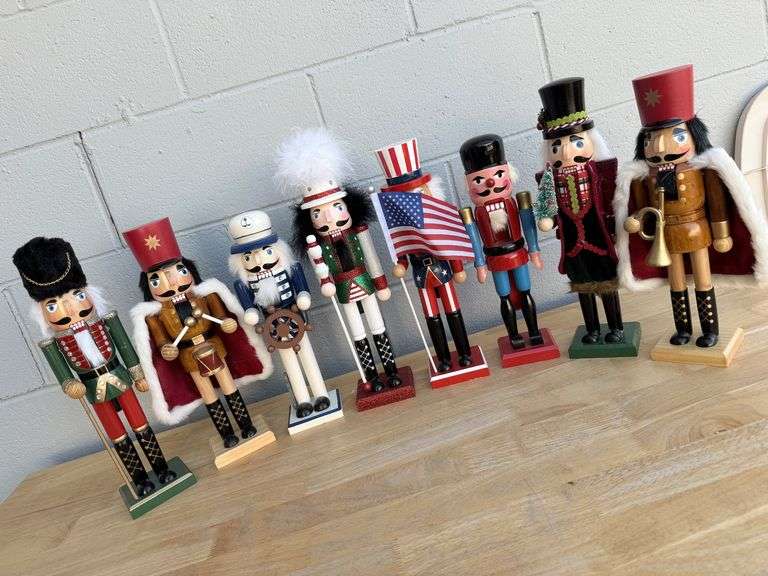 Festive Nutcracker Brigade: A Wooden Wonderland image