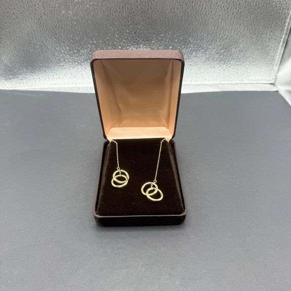 14 kt Infinity Earrings image