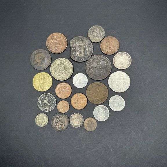 Mixed Foreign Coin Collection – Various Countries & Eras image