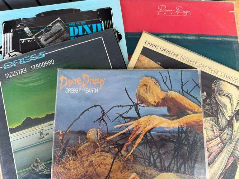 Dixie Dregs Vinyl Record Album Lot - Night of the Living Dregs, Industry Standard, and More image