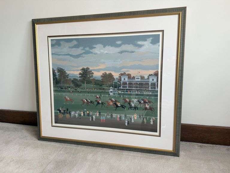 Michael Delacroix "Courses a Vincennes" Framed Print image