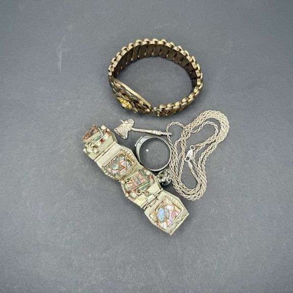 Sterling Silver Jewelry Mix with Inlaid Bracelet image