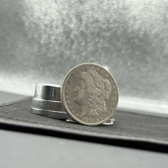 1891  Silver Morgan Dollar image