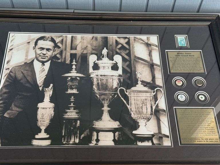 Bobby Jones 1930 Grand Slam Framed Memorabilia image