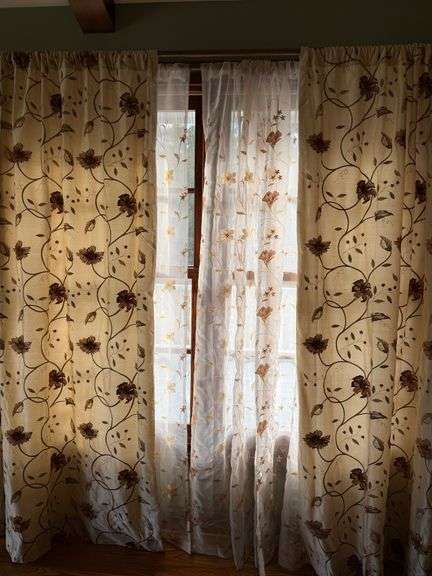 Assorted Sheer & Embellished Window Curtains image