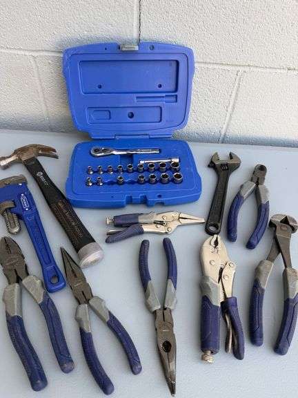 Kobalt Tool Collection: Hammer, Wrenches, Pliers, and Socket Set image