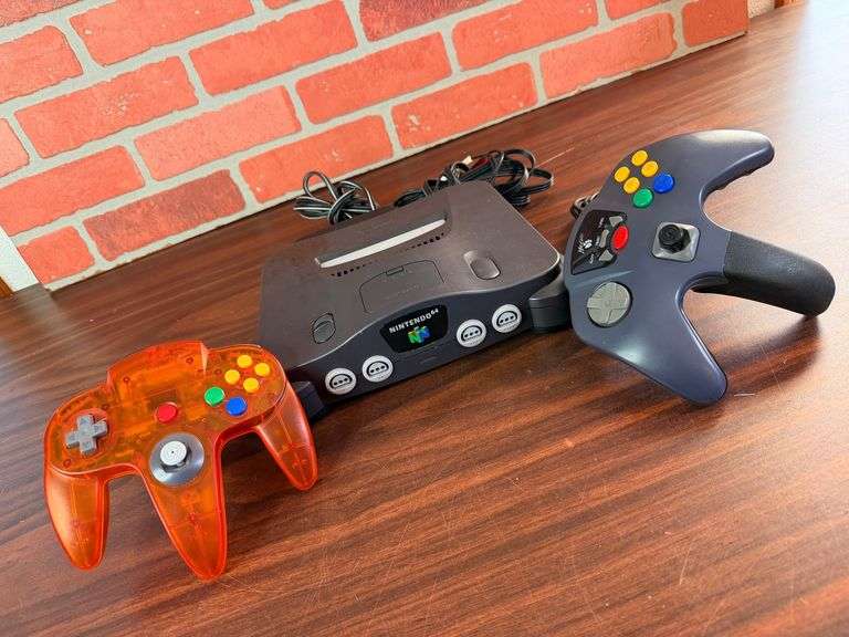 Nintendo 64 Console with Two Controllers: Blast from the Past! image