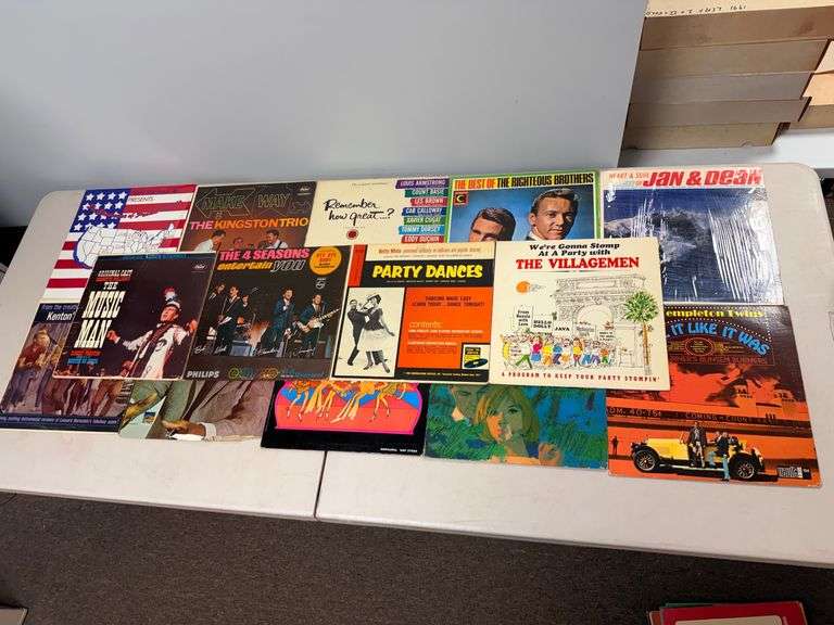 Eclectic LP Record Collection: A Groovy Gathering of Mid-Century Melodies image