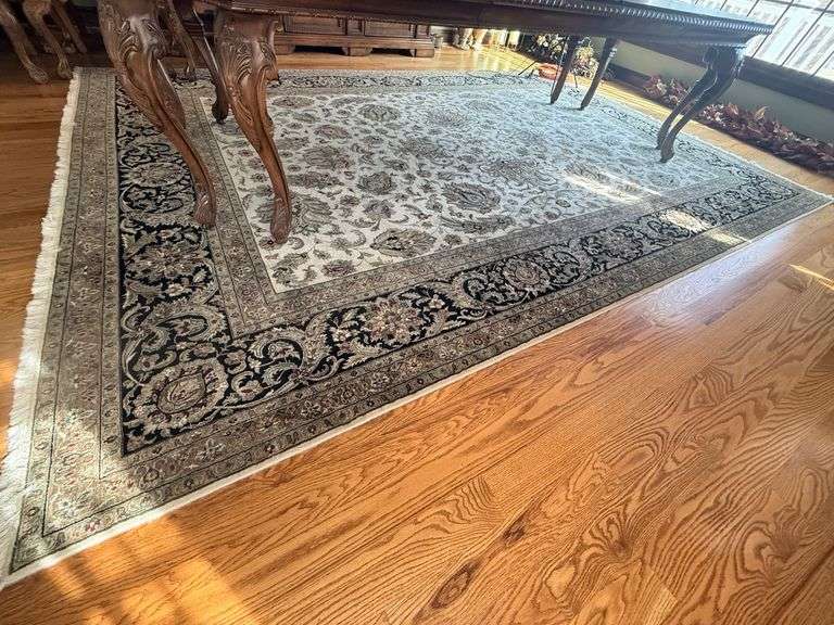 Area Rug with Intricate Floral Design image