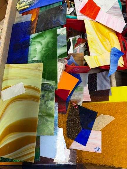 Kaleidoscope of Colors: Stained Glass Scraps for Artful Creations image