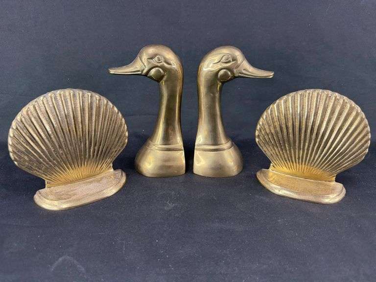 Oh, Shell Yeah! Brass Bookends (and some Ducks Too!) image