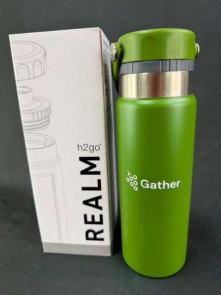 h2go Realm Gather Green 25oz Thermal Bottle image