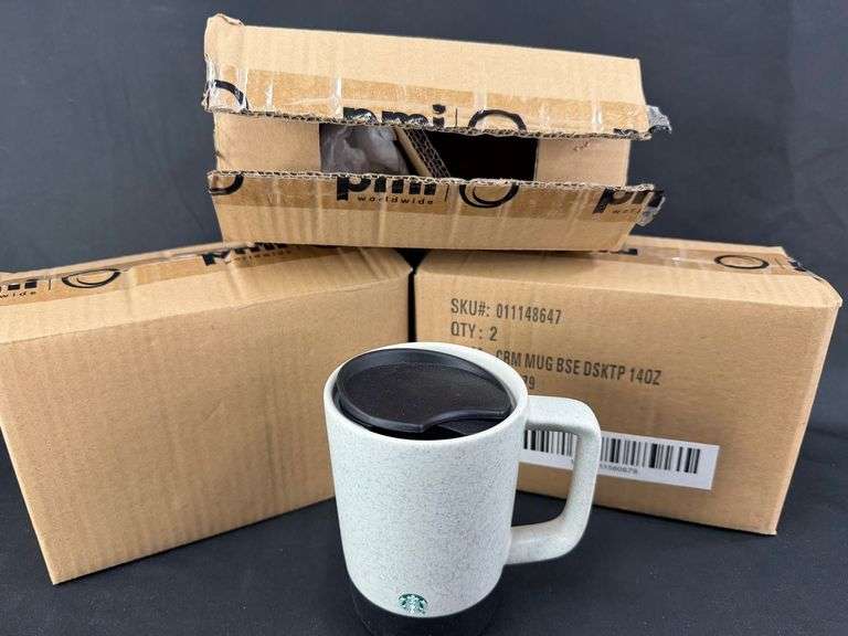 Starbucks Speckled Ceramic Travel Mug Set with Lid image