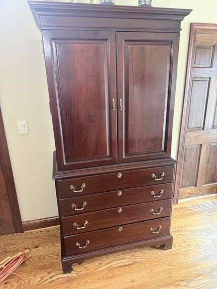 Lexington Mahogany Armoire with Storage image