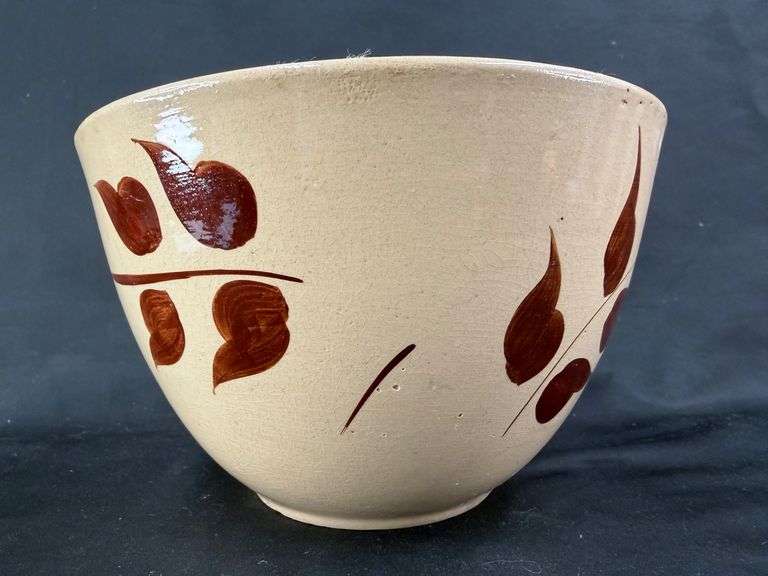 Watts Pottery Autumn Foliage Mixing Bowl image