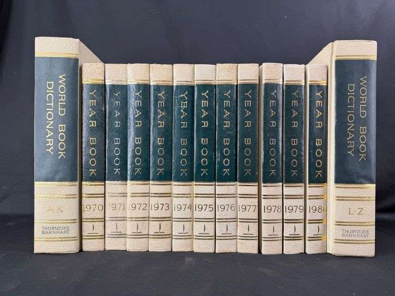 World Book Dictionary and Year Books 1970-1980 image
