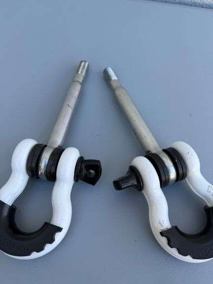 Autmatch White Tow Recovery D-Ring Shackle Set image