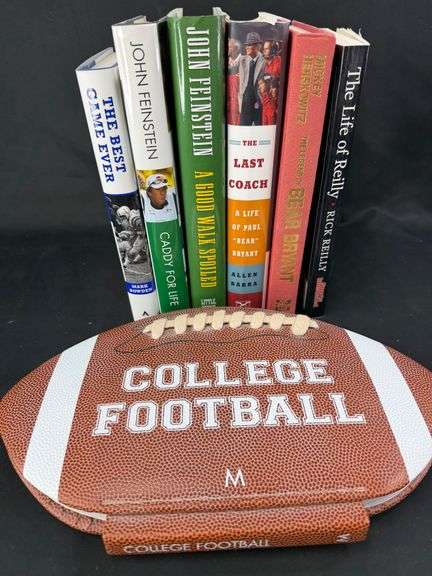 Sports Book Collection Including Autographed "The Last Coach" image