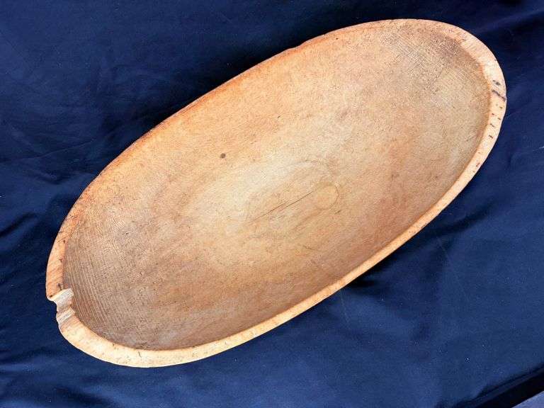 Hand-Carved Wooden Dough Bowl – A Touch of Rustic Charm! image