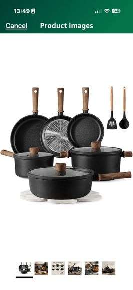 Carote 16-Piece Cookware Set: Your Culinary Toolbox! image
