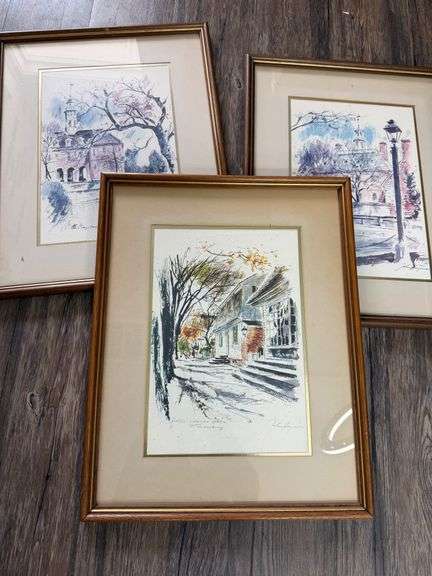 Framed John Haymson Williamsburg, VA Prints - A Trio of Timeless Tales! image