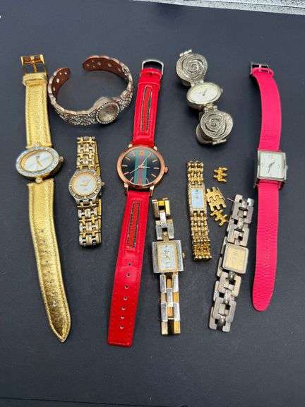 Bundle of Ladies Fashion Watches for Parts or Repair - Time Flies! image