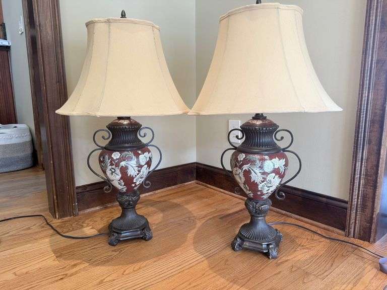Floral Urn Table Lamps image