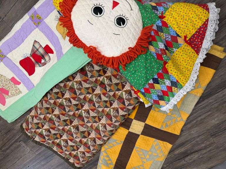 Quilts and Raggedy Ann Pillow Bonanza image
